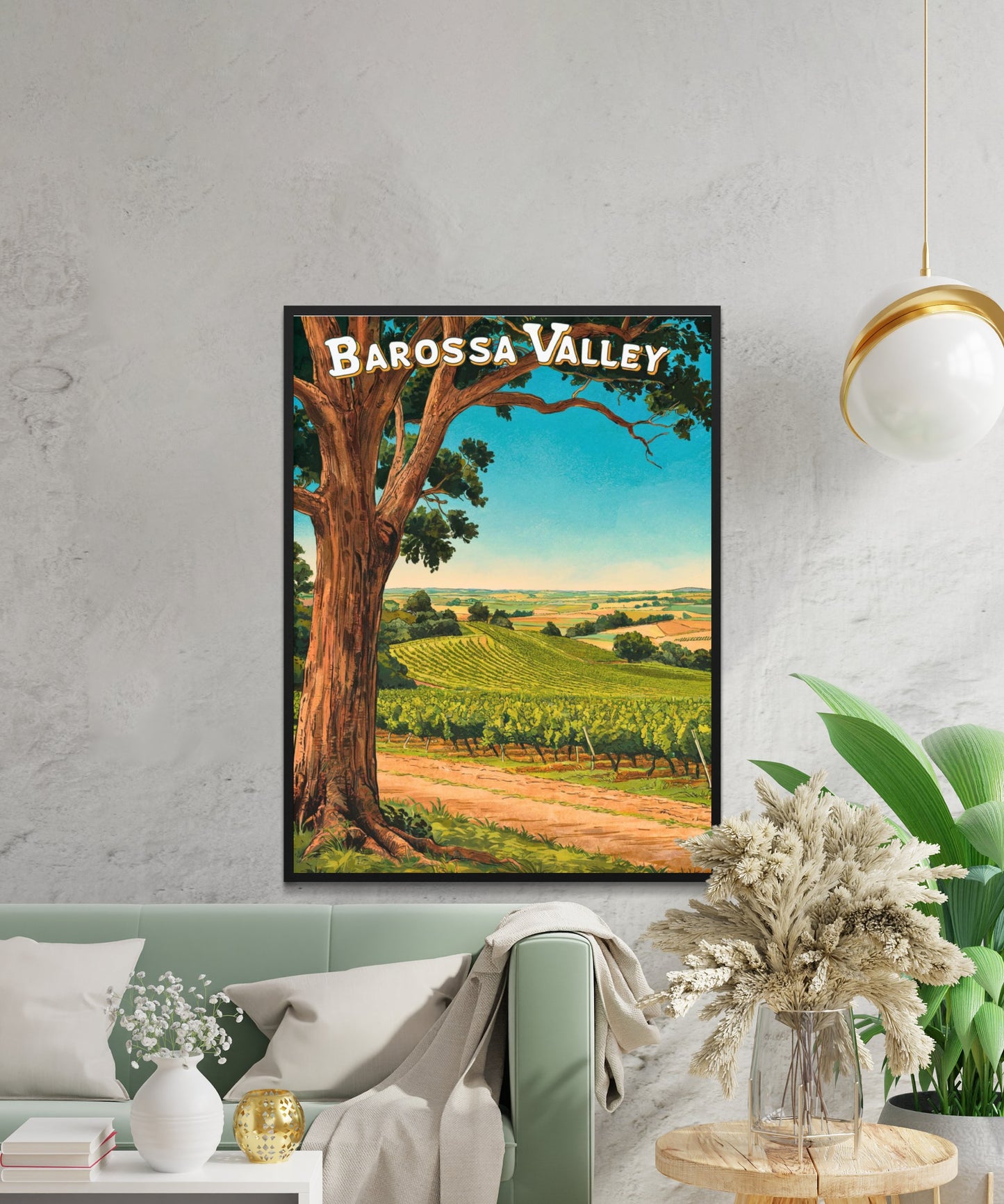 Barossa Valley Vintage Travel Poster - Australia’s Wine Wonderland