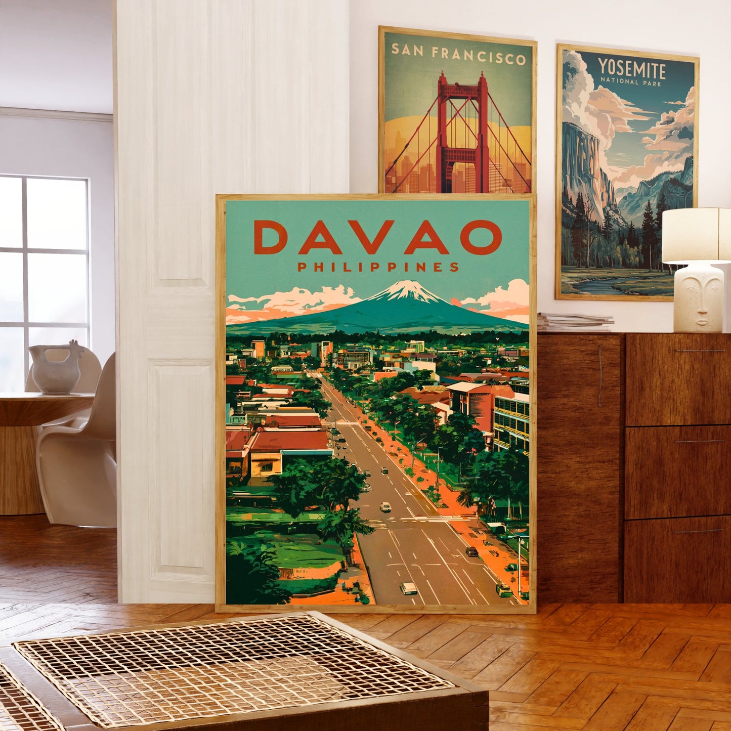 Davao Vintage Travel Poster - Timeless Tropical Escape