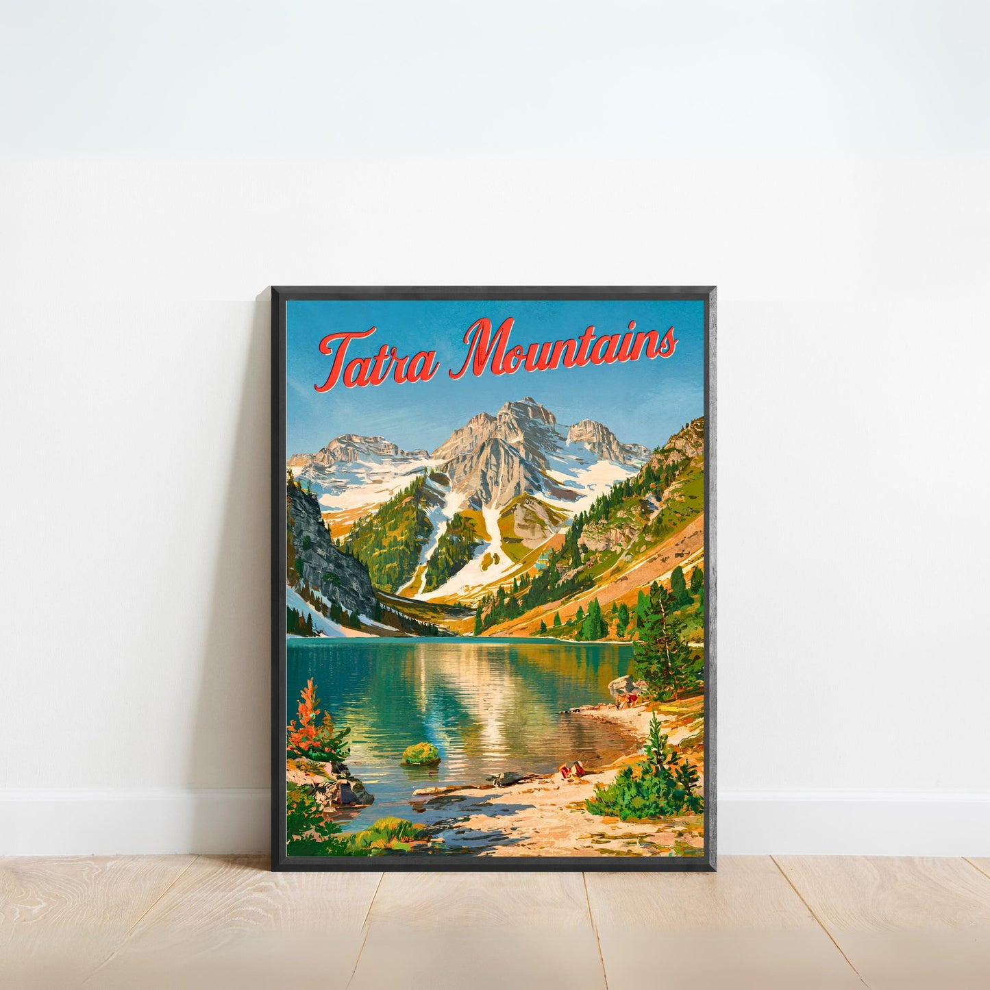 Tatra Mountains Vintage Travel Poster