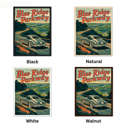 Blue Ridge Parkway Vintage Travel Poster - America's Favorite Drive