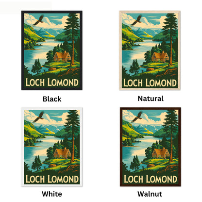 Loch Lomond Vintage Travel Poster - Pristine Lakes