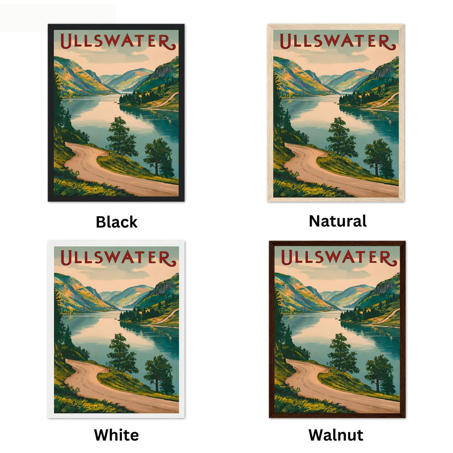 Ullswater Vintage Travel Poster - Timeless Lake District Beauty