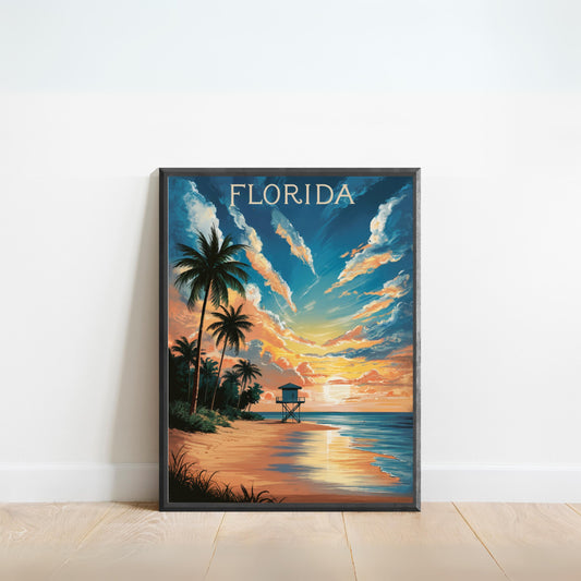 Florida Vintage Travel Poster - A Nostalgic Journey