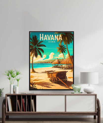 Havana Vintage Travel Poster