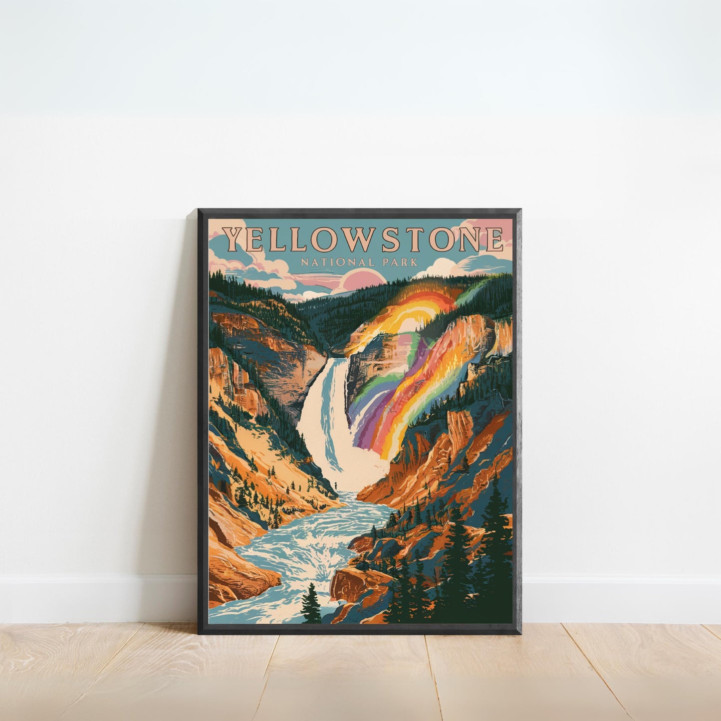 Yellowstone Vintage Travel Poster - National Park