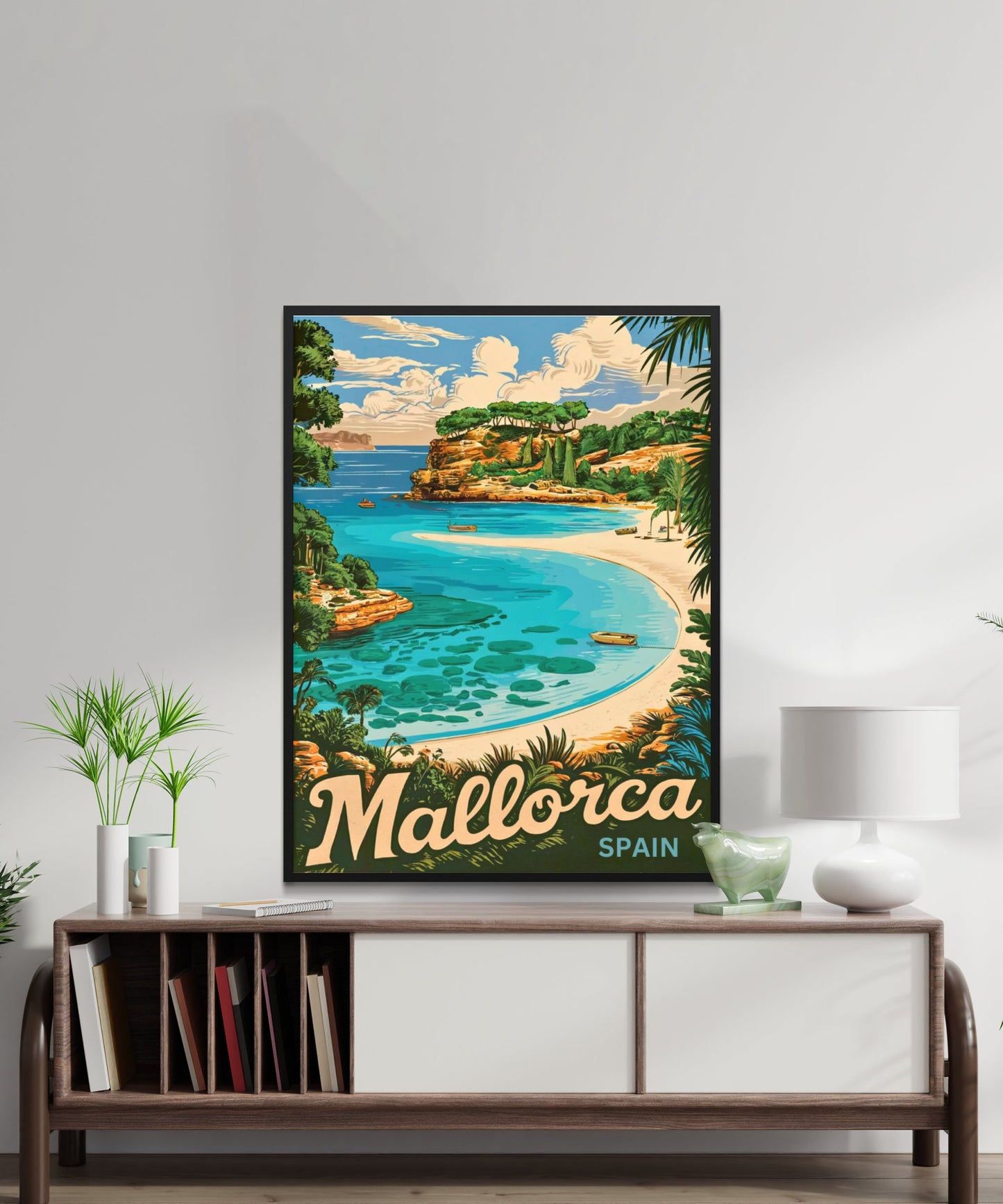 Mallorca Vintage Travel Poster - The Jewel of the Balearics