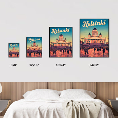 Helsinki Vintage Travel Poster