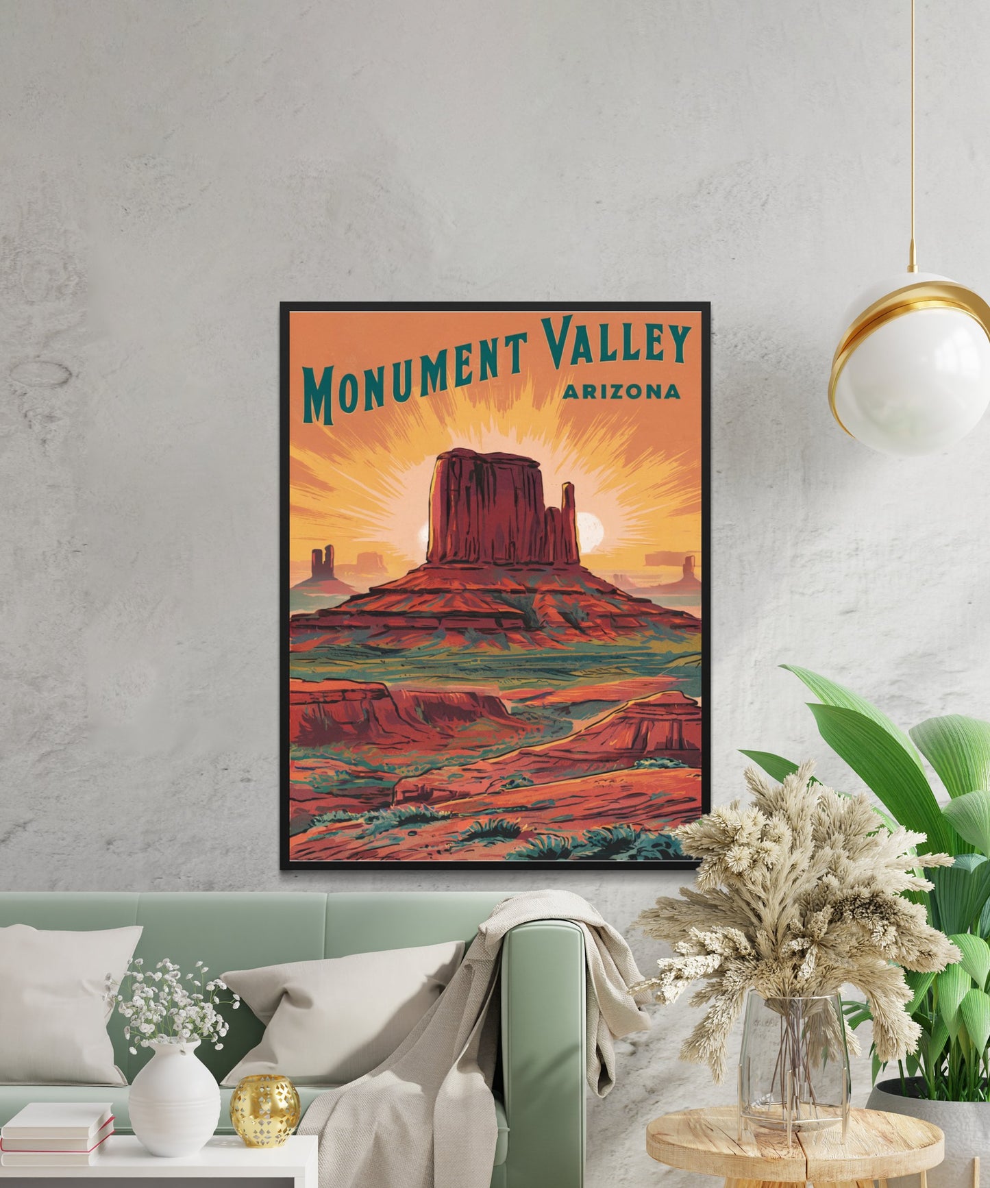 Monument Valley Vintage Travel Poster