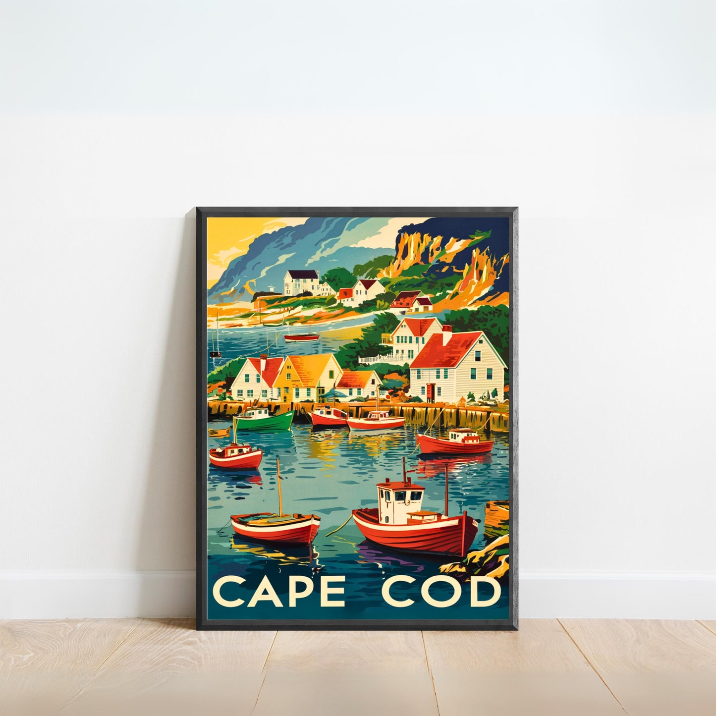 Cape Cod Vintage Travel Poster