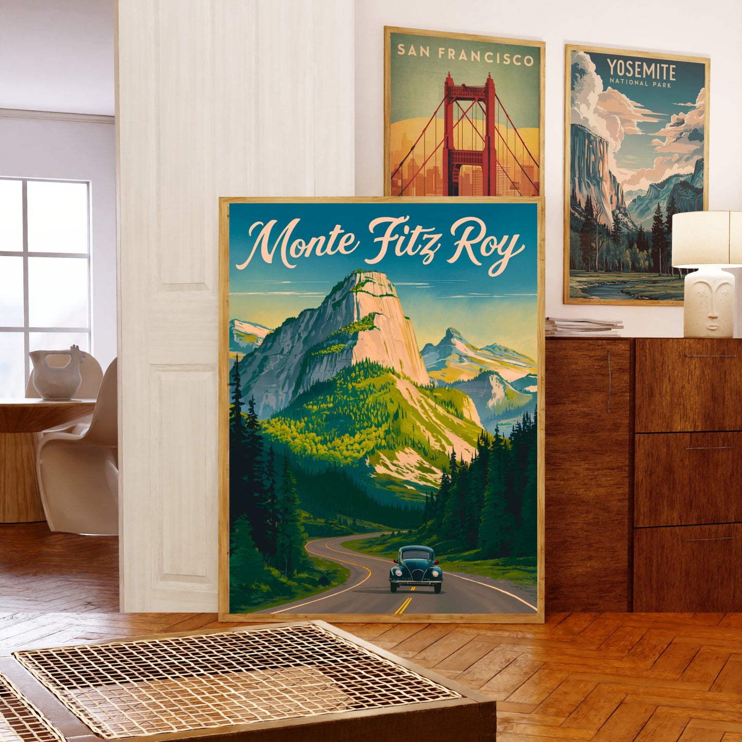 Monte Fitz Roy Vintage Travel Poster