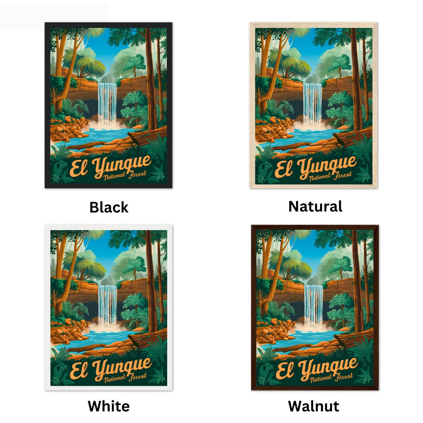 El Yunque Vintage Travel Poster - Panoramic Views
