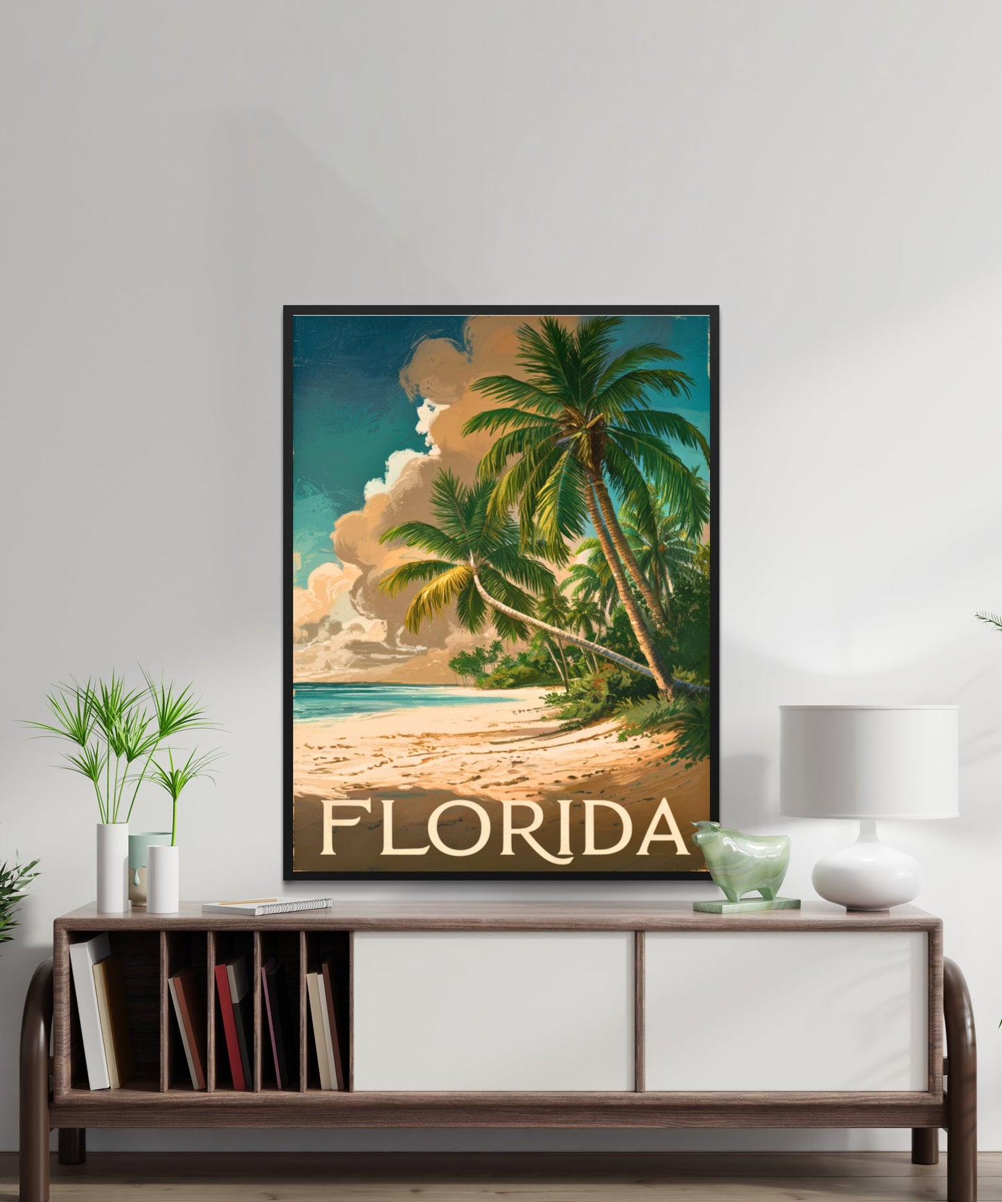 Florida Vintage Travel Poster - Coastal Elegance