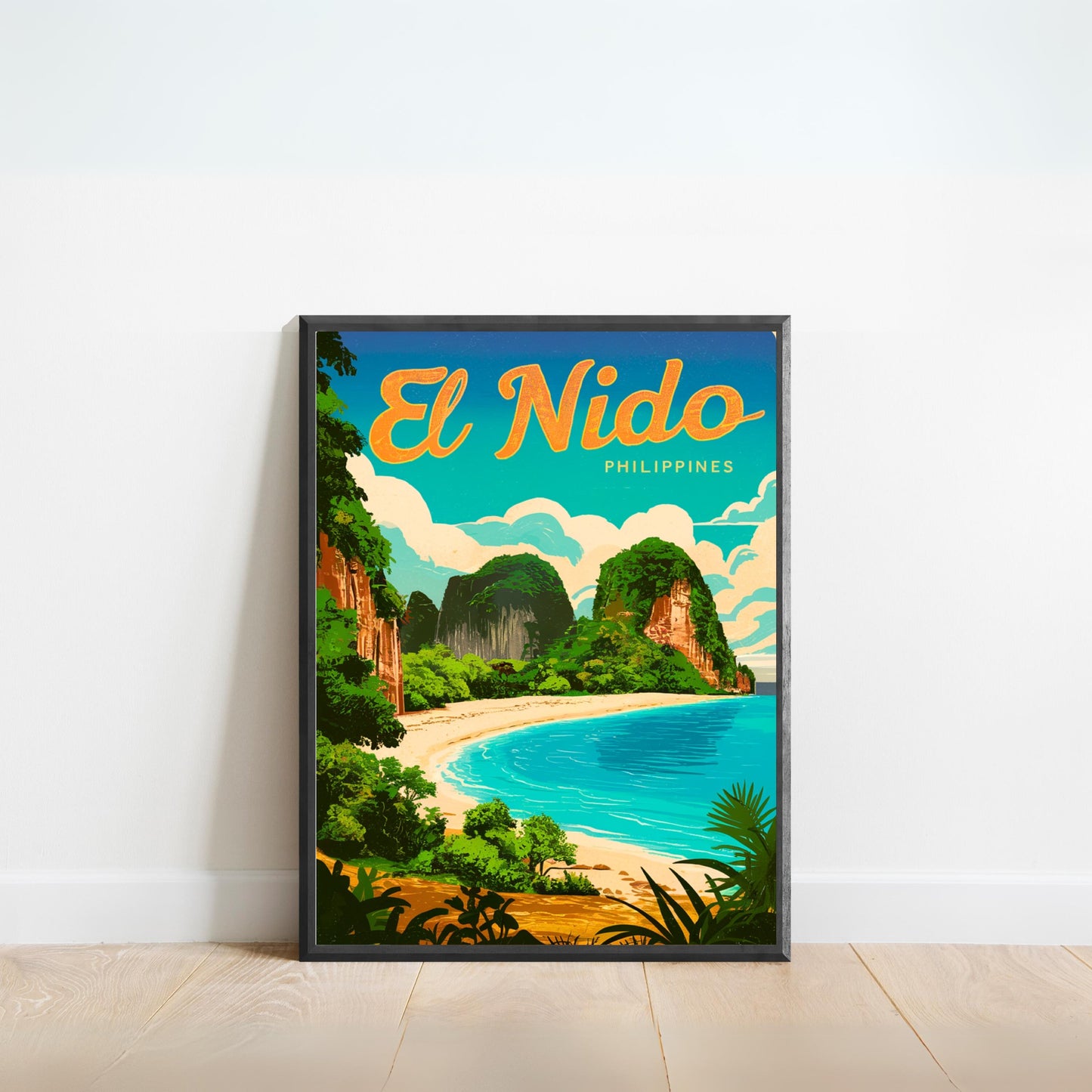 El Nido Vintage Travel Poster