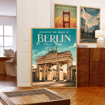 Berlin Vintage Travel Poster - Historic City