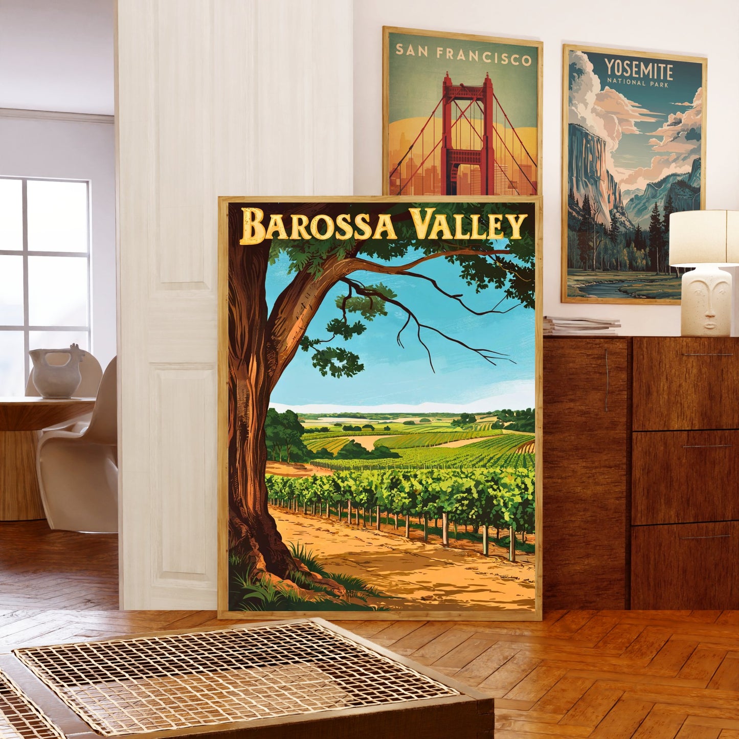 Barossa Valley Vintage Travel Poster - Sip and Savor the Scenic Beauty