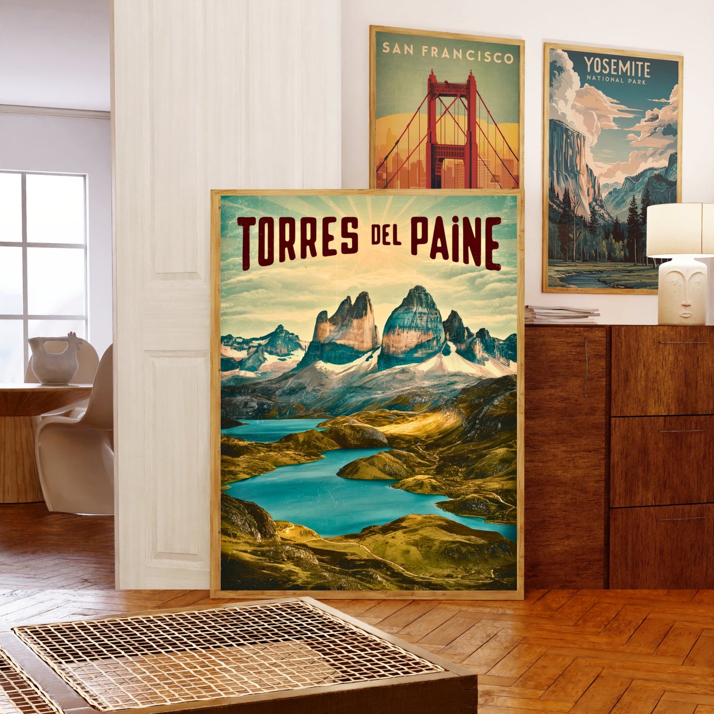 Torres del Paine Vintage Travel Poster - Timeless Beauty