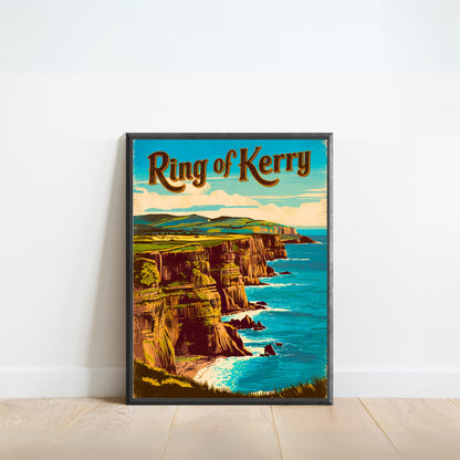 Ring of Kerry Vintage Travel Poster