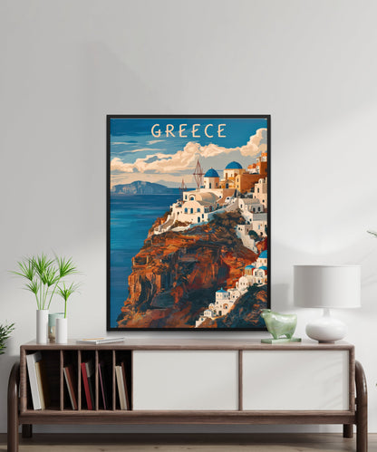 Greece Vintage Travel Poster