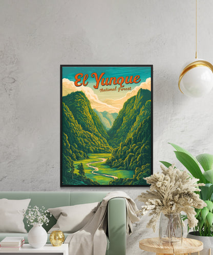 El Yunque Vintage Travel Poster