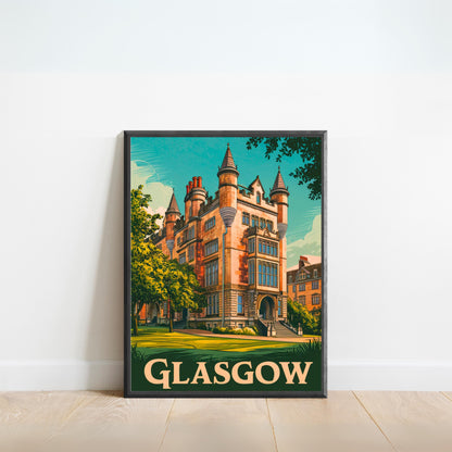 Glasgow Vintage Travel Poster - Art Scene