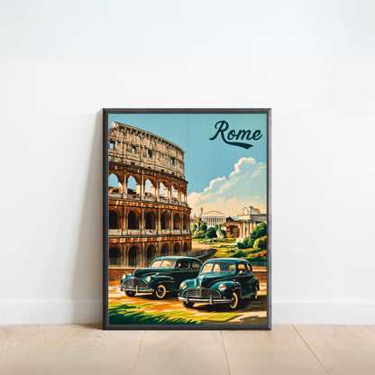 Rome Vintage Travel Poster