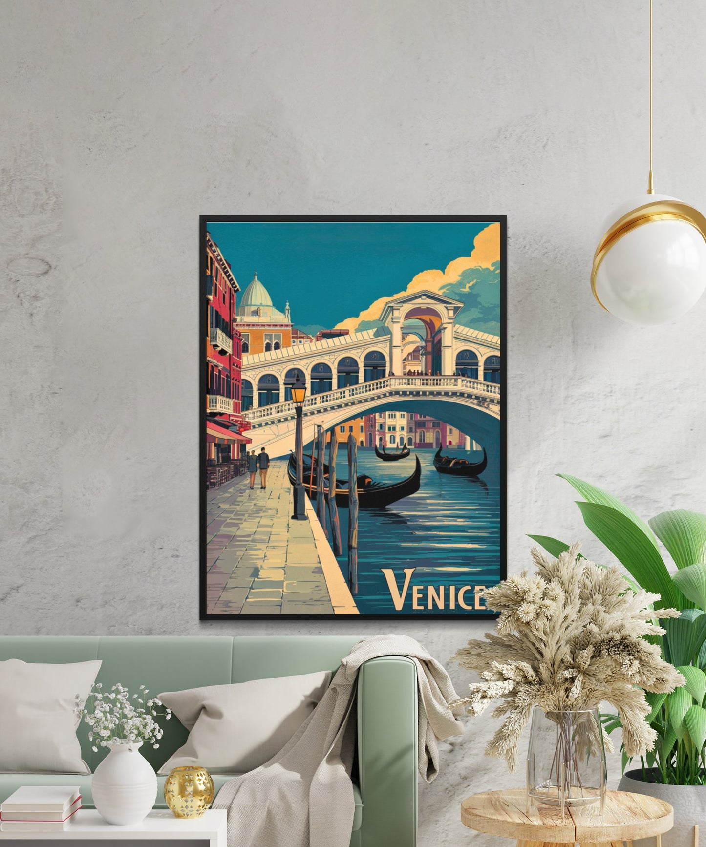 Venice Vintage Travel Poster - Classic Italian Charm