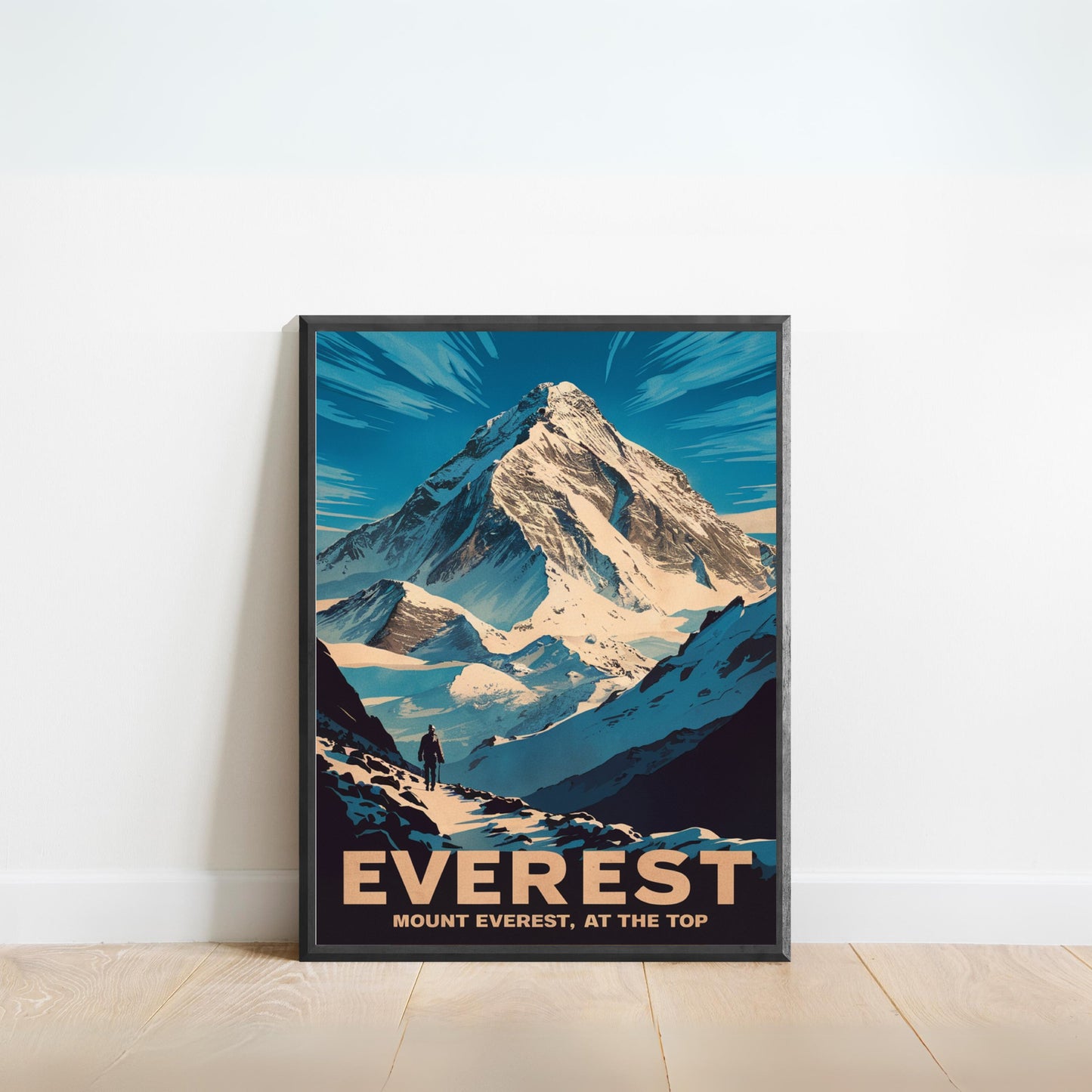 Mount Everest Vintage Travel Poster- Majestic Heights