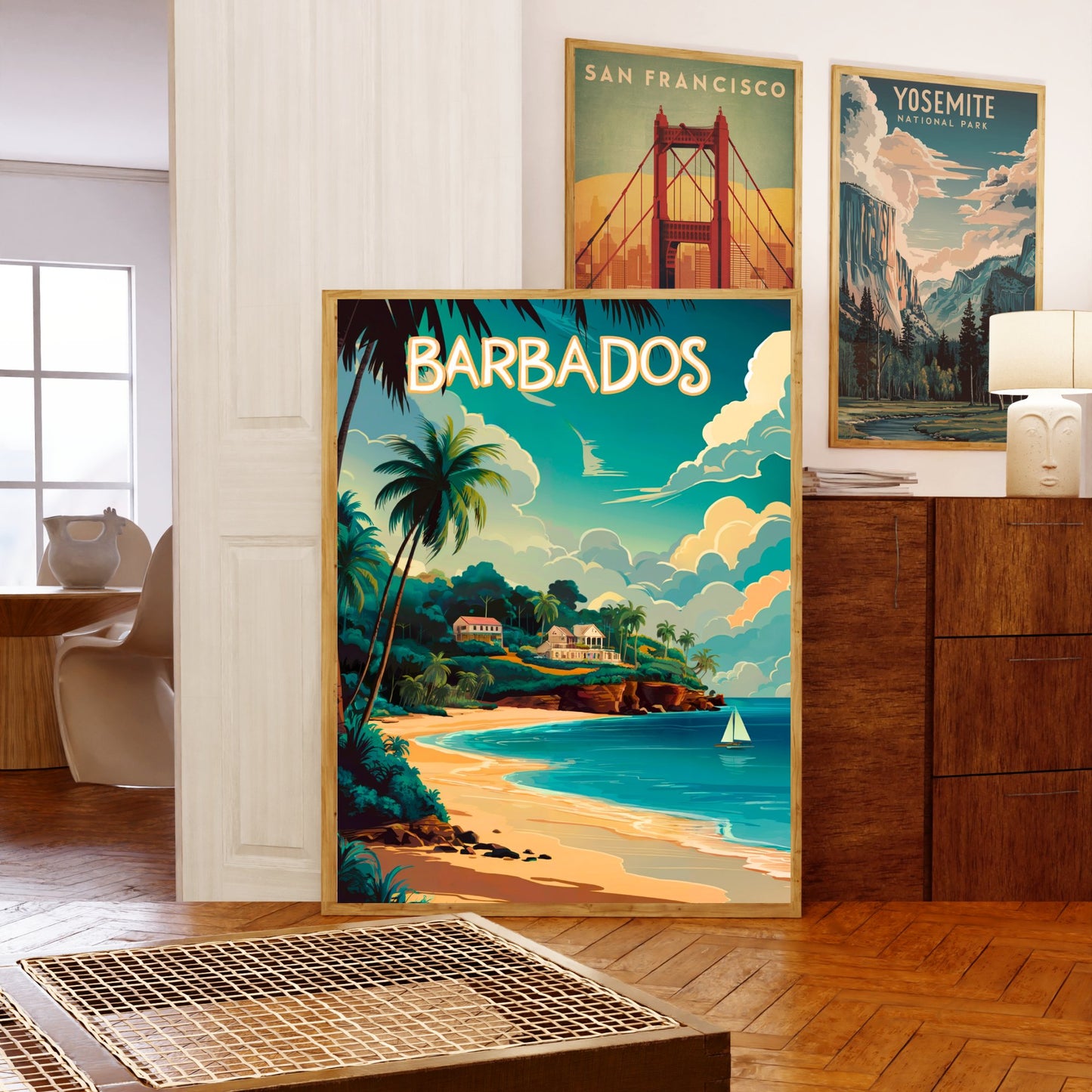 Barbados Vintage Travel Poster