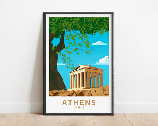Athens Travel Poster