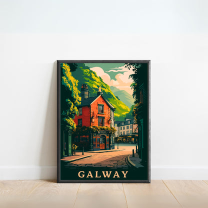 Galway Vintage Travel Poster