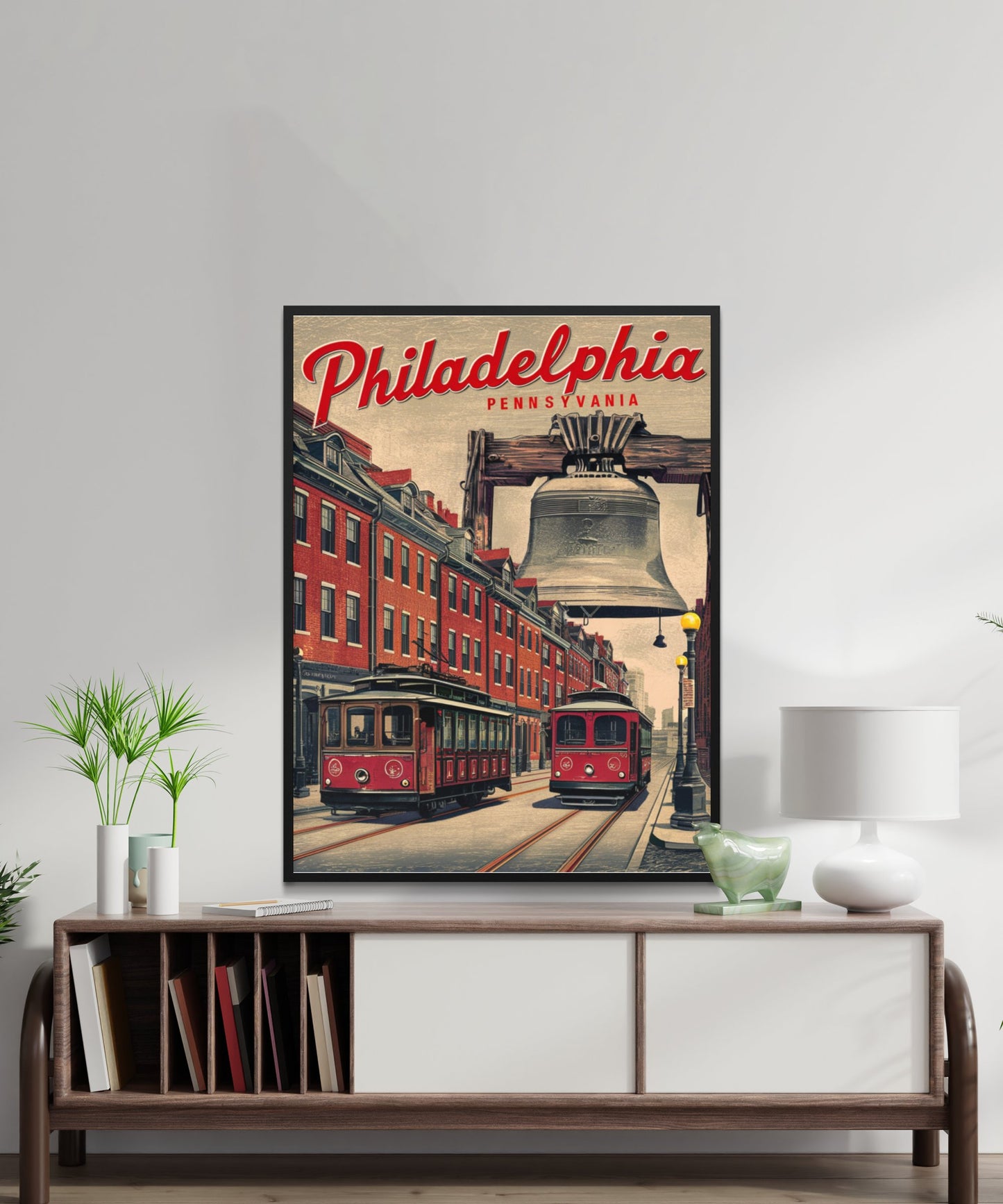 Philadelphia Vintage Travel Poster - City of Brotherly Love