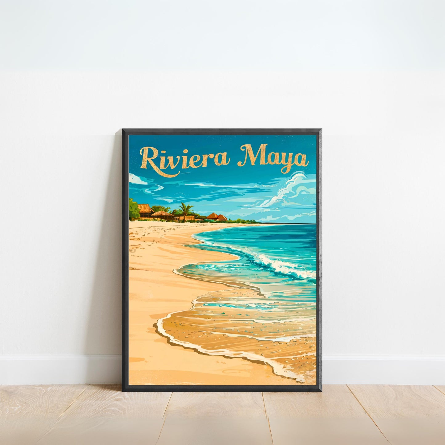 Riviera Maya Vintage Travel Poster