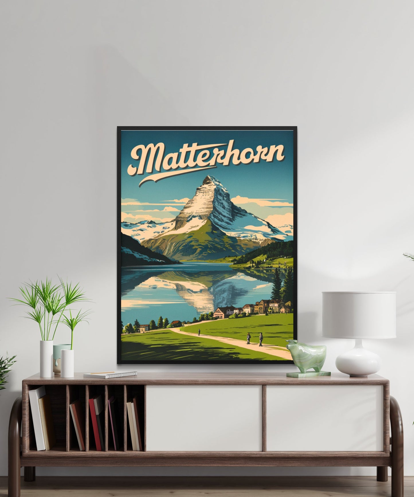 Matterhorn Vintage Travel Poster -Alpine Serenity