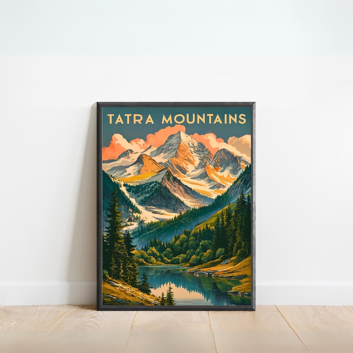 Tatra Mountains Vintage Travel Poster