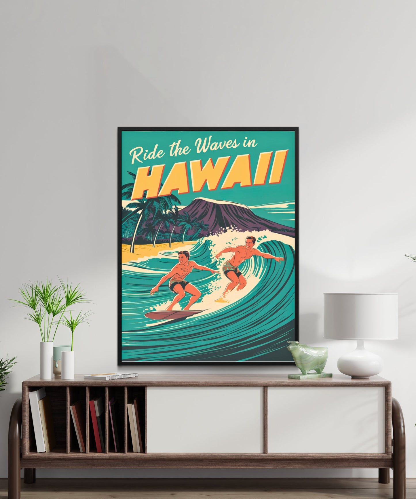 Hawaii Vintage Travel Poster - Island Paradise