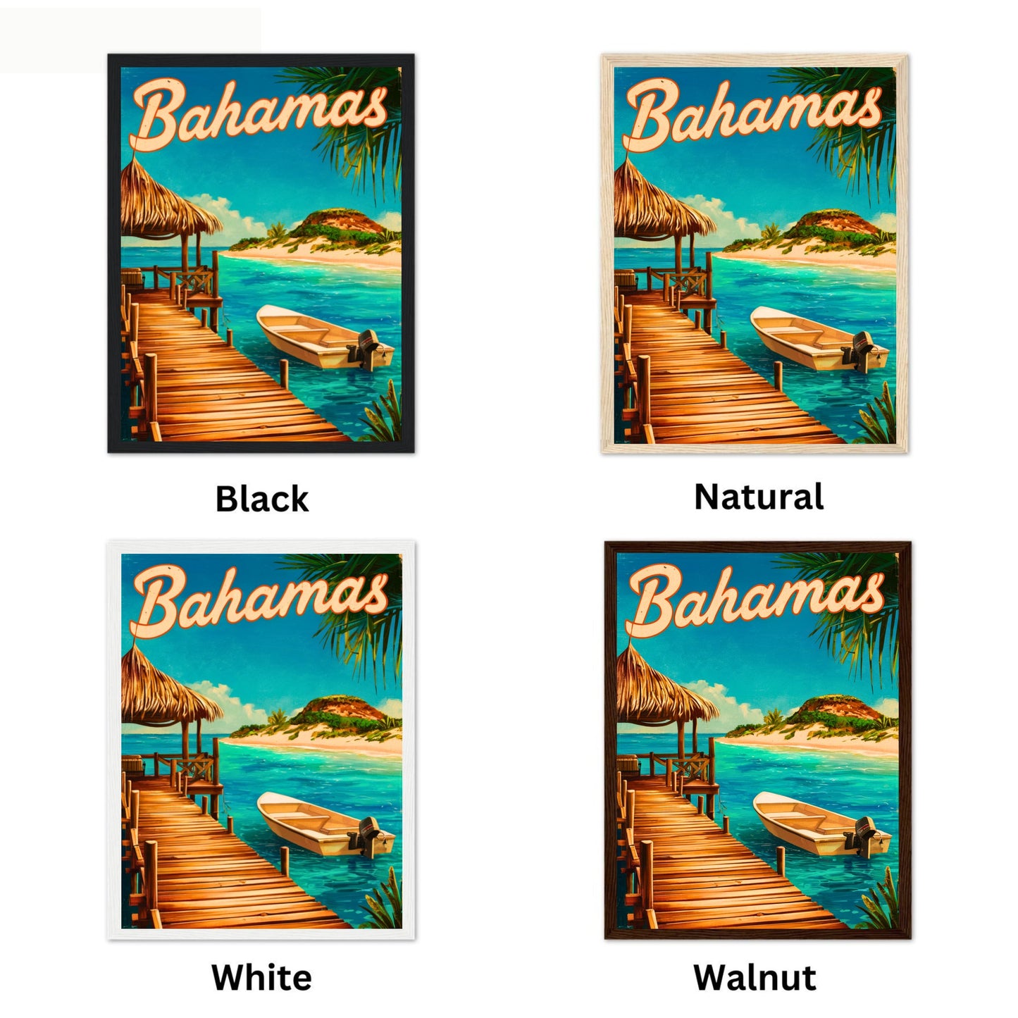 Bahamas Vintage Travel Poster - Tropical Paradise