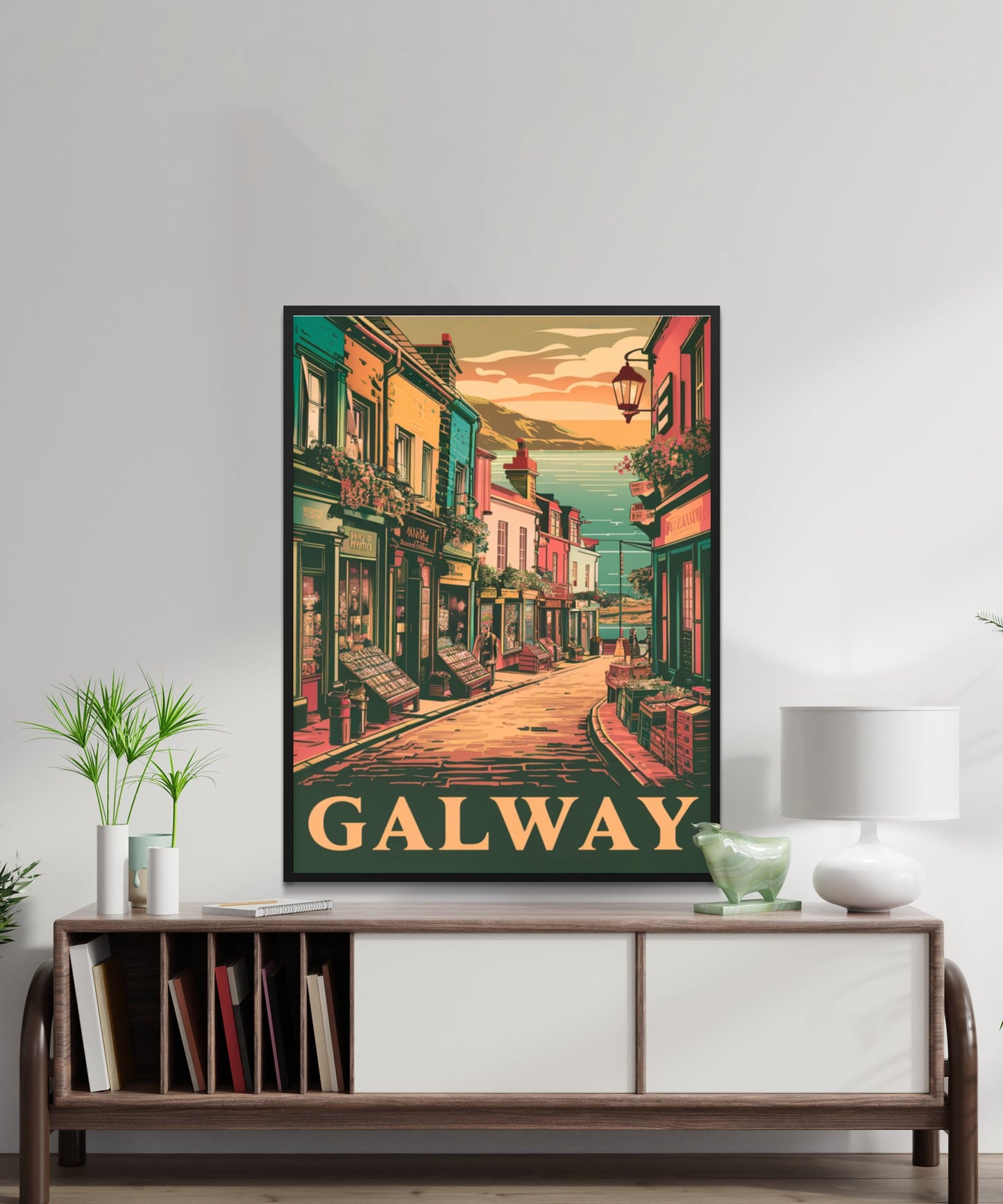 Galway Vintage Travel Poster - Coastal Charm