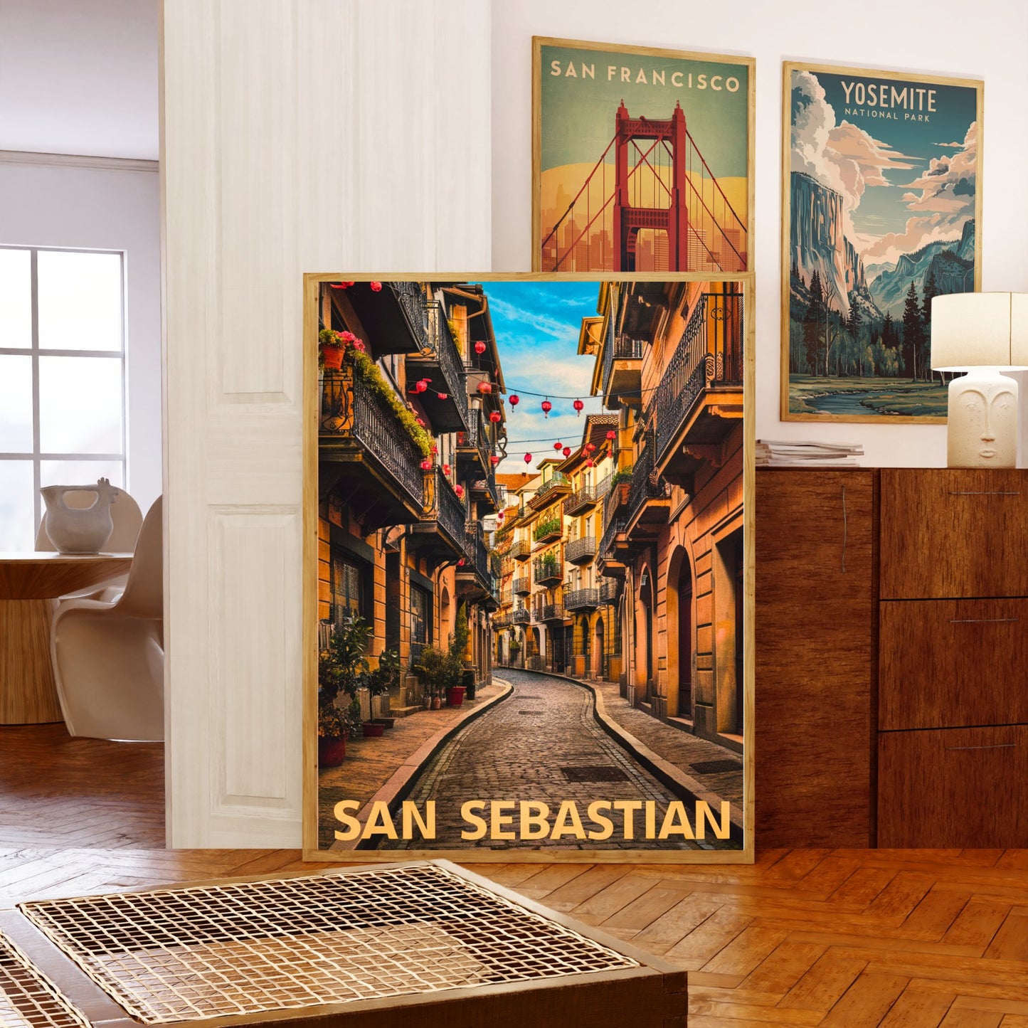 San Sebastian Vintage Travel Poster - Coastal Paradise