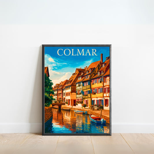 Colmar Vintage Travel Poster