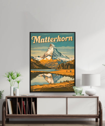 Matterhorn Vintage Travel Poster - Timeless Beauty