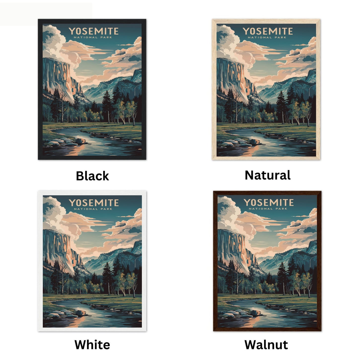 Yosemite Vintage Travel Poster