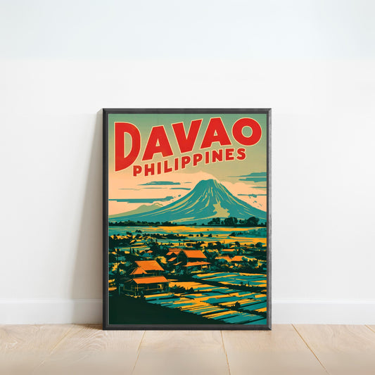 Davao Vintage Travel Poster