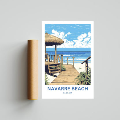 Navarre Beach Travel Poster