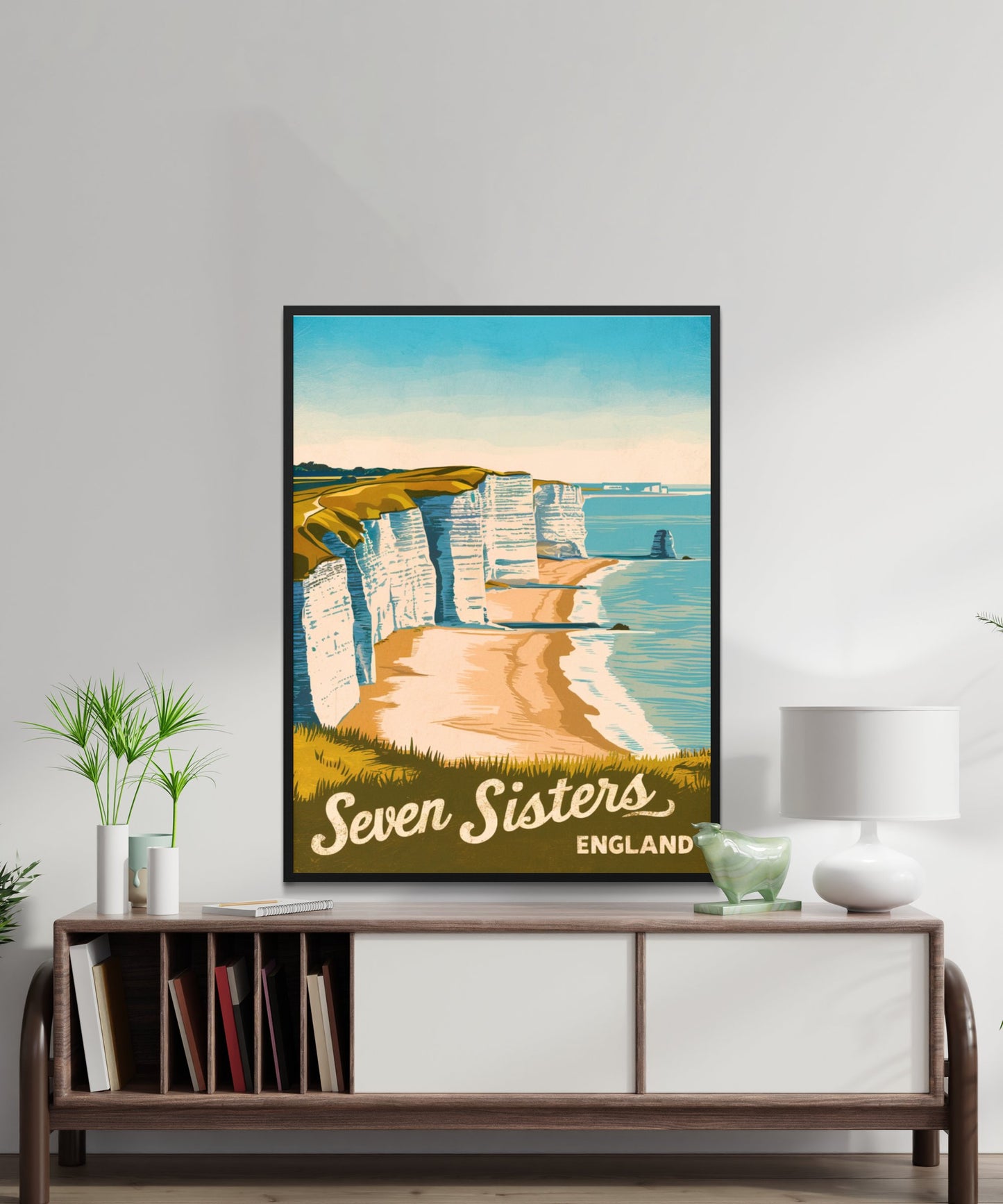 Seven Sisters Vintage Travel Poster