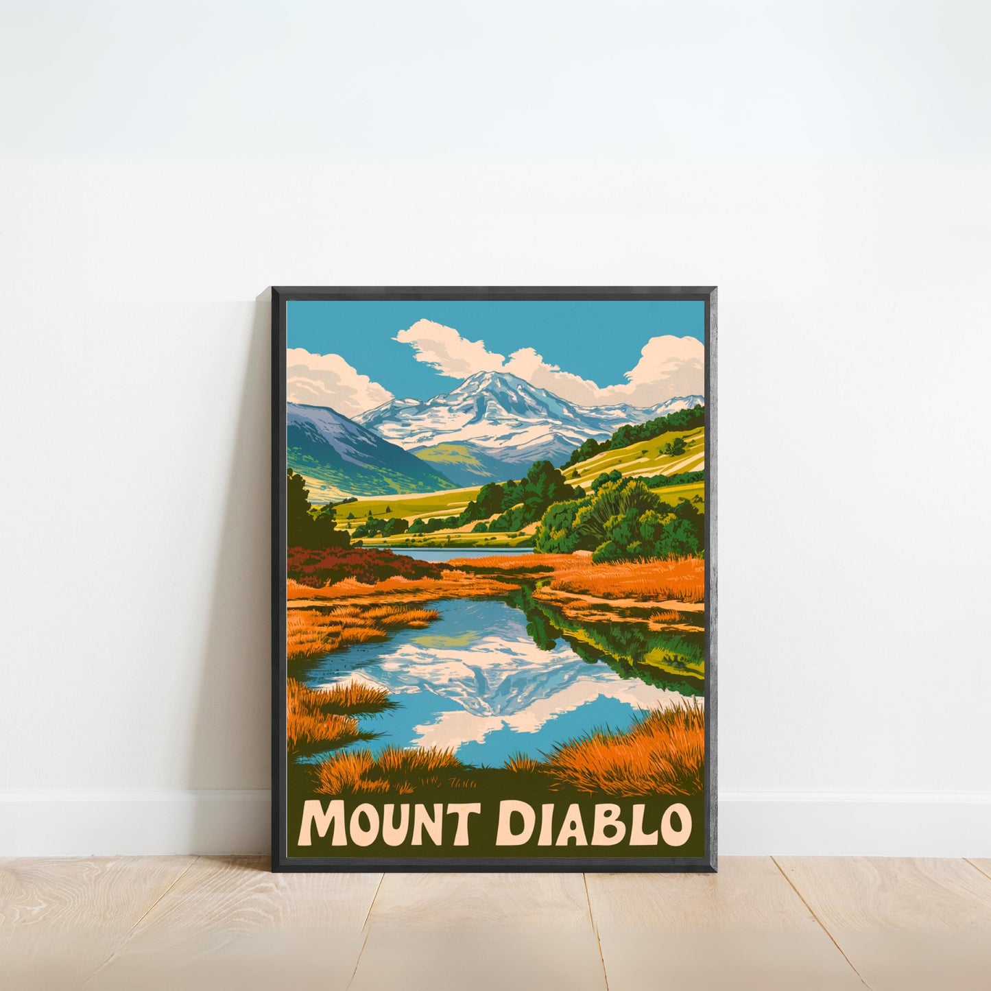 Mount Diablo Vintage Travel Poster