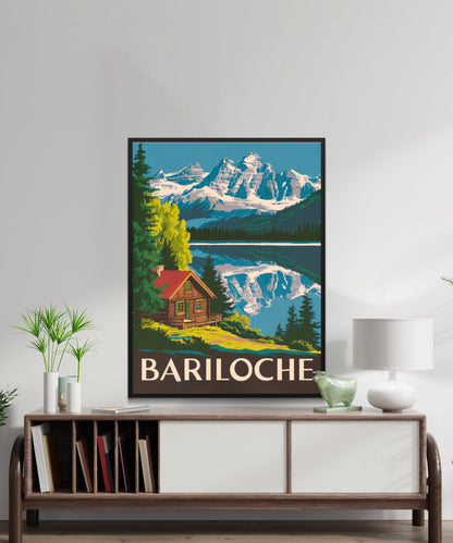 Bariloche Vintage Travel Poster - Outdoor Adventure