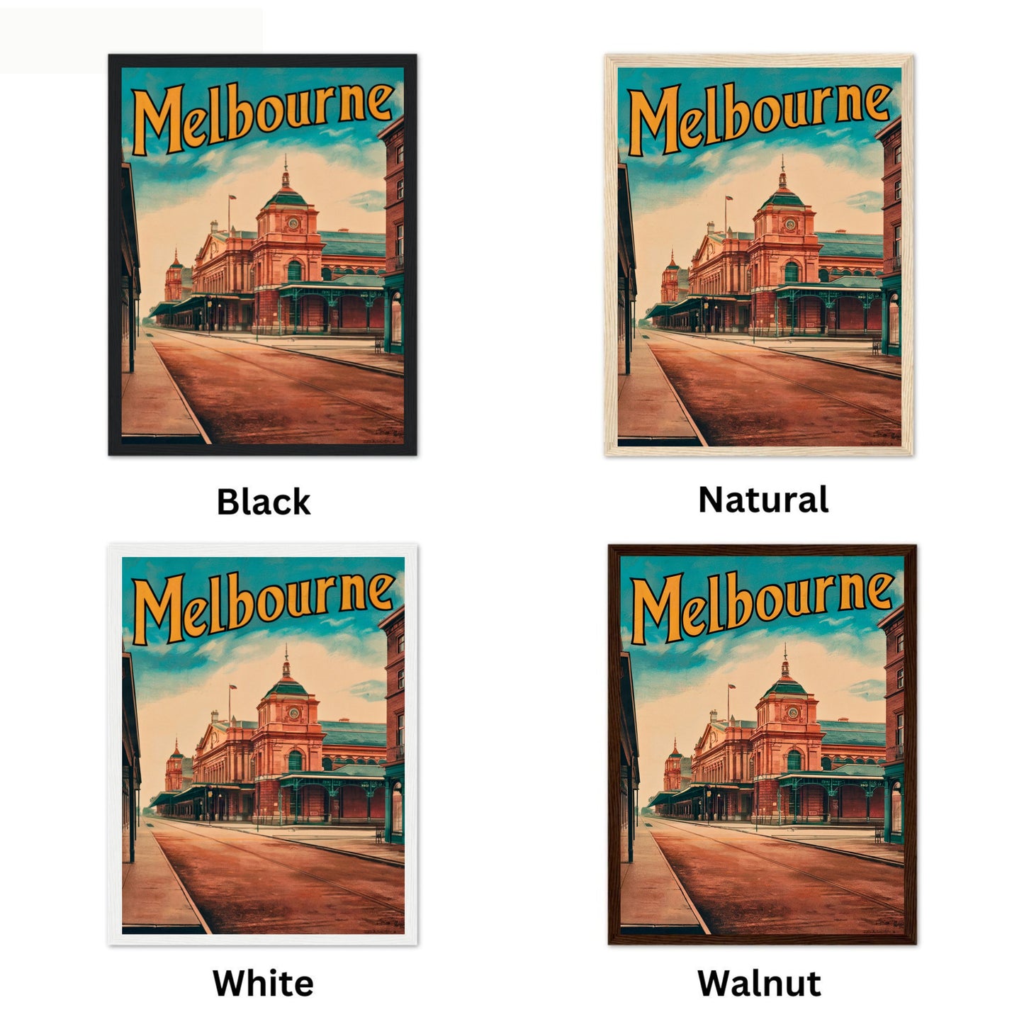 Melbourne Vintage Travel Poster - Timeless Australian Culture