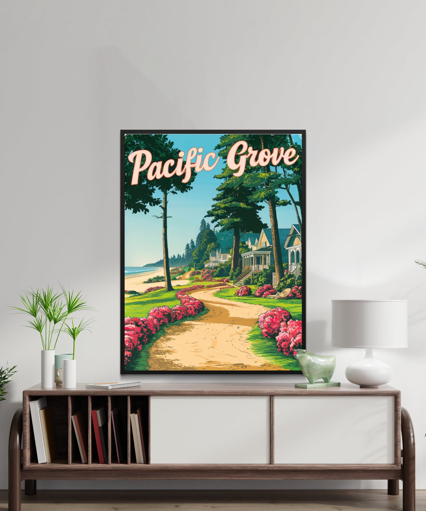 Pacific Grove Vintage Travel Poster