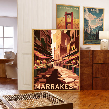 Marrakesh Vintage Travel Poster (Copy)