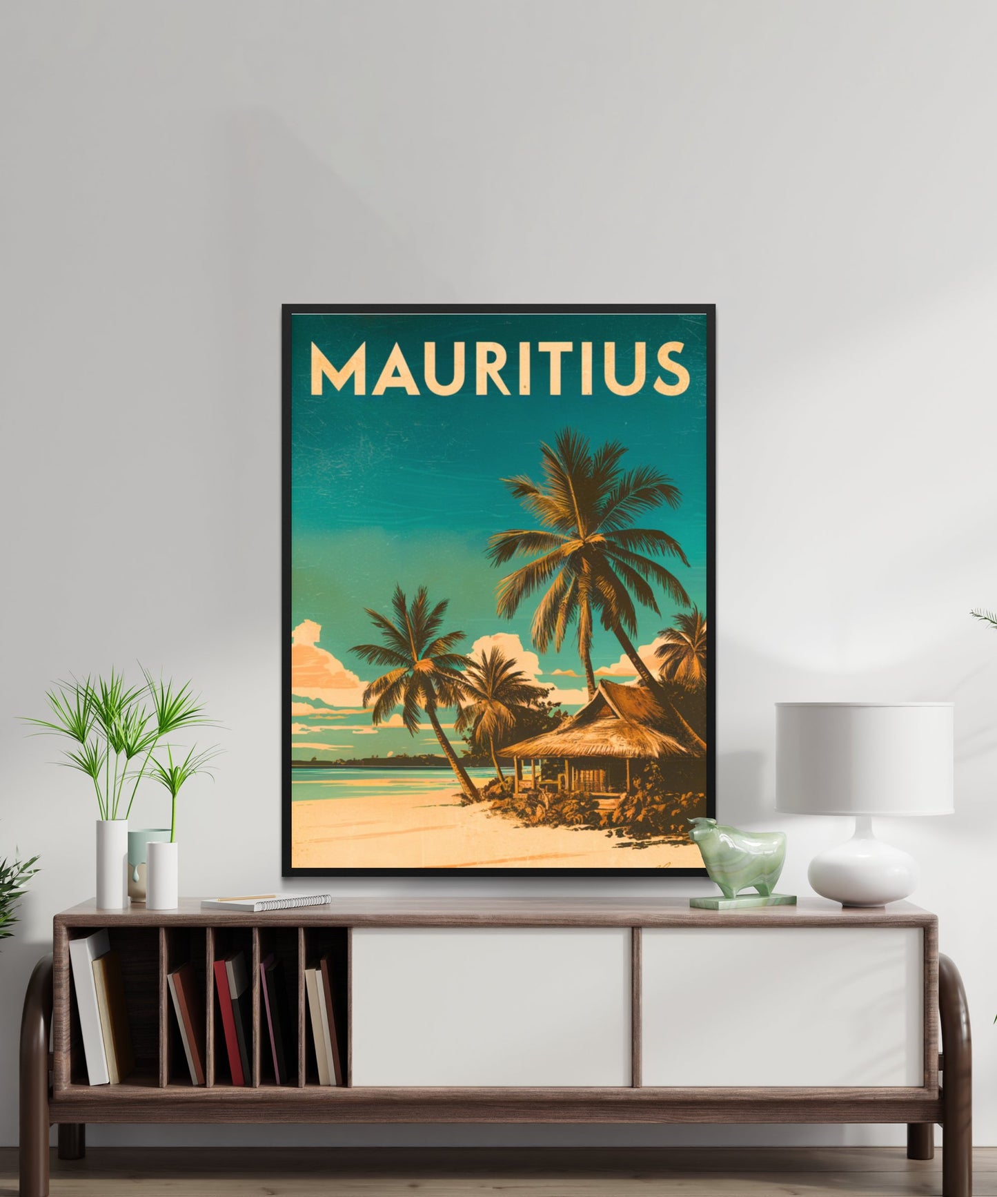 Mauritius Vintage Travel Poster - Tropical Island